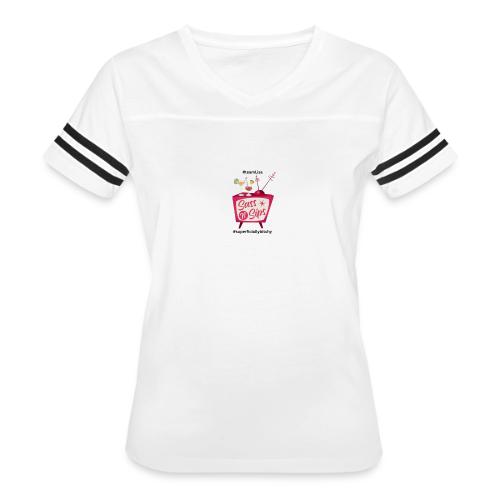 sassnsips com team lisa - Women's V-Neck Football Tee