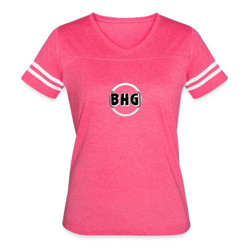 My YouTube logo with a transparent background - Women's V-Neck Football Tee