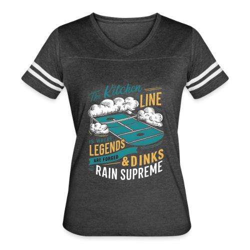 Fear the Dinker: Conquer the Kitchen - Women's V-Neck Football Tee