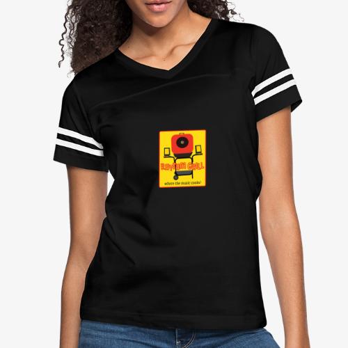Rhythm Grill patch logo - Women's Vintage Sports T-Shirt