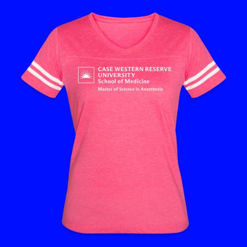 SOM Master of Science in Anesthesia - Women's V-Neck Football Tee
