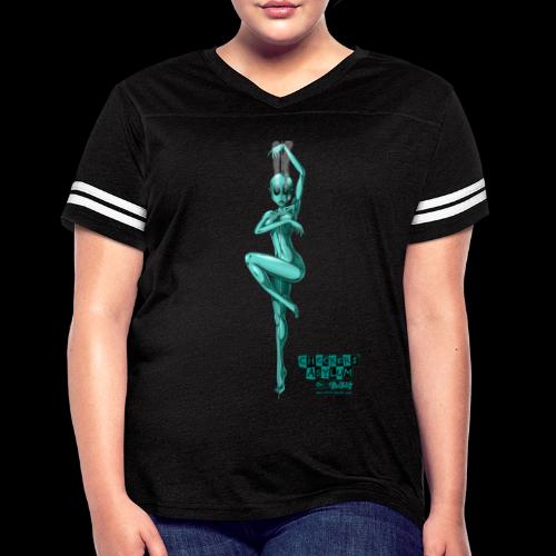 Checkers' Asylum - Mutino Victim #4 - Women's V-Neck Football Tee