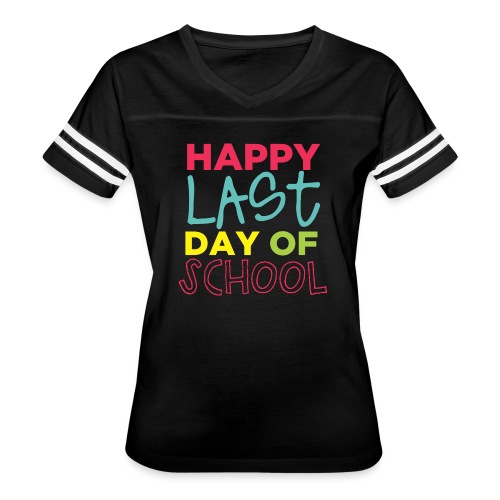 Happy Last Day Of School Peace Love Summer Break - Women's Vintage Sports T-Shirt