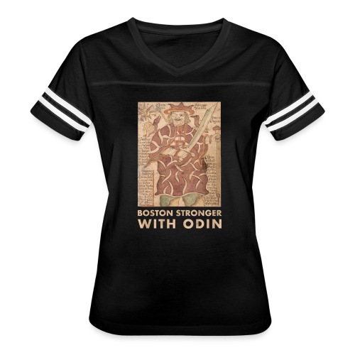 Boston Stronger with Odin - Women's Vintage Sports T-Shirt