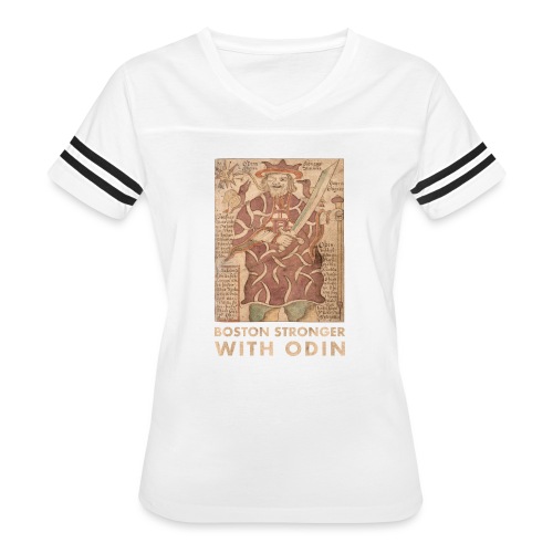Boston Stronger with Odin - Women's Vintage Sports T-Shirt