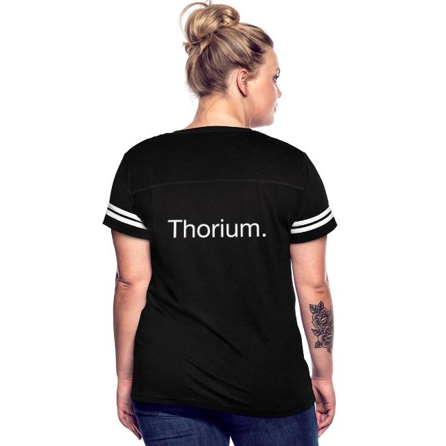 Thorium. Double-sided design. White text.