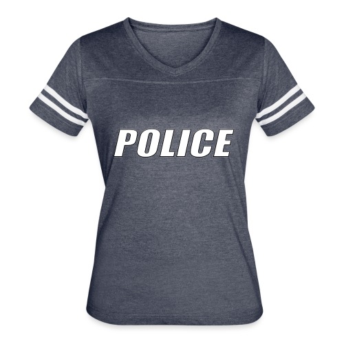 Police White - Women's Vintage Sports T-Shirt