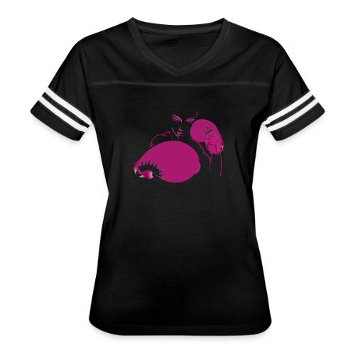 FIF Woman's T-Shirt (Magenta) - Women's V-Neck Football Tee