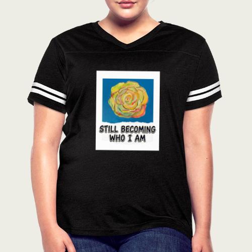 Narinaya Star Art Recovery Mantra Still Becoming - Women's V-Neck Football Tee