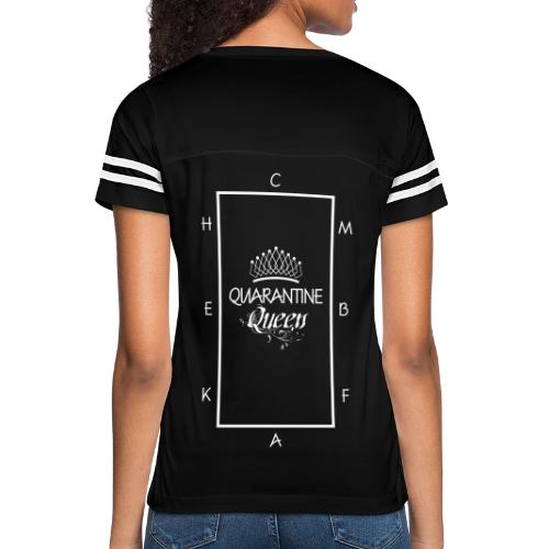 Quarantine Queen - Women's V-Neck Football Tee