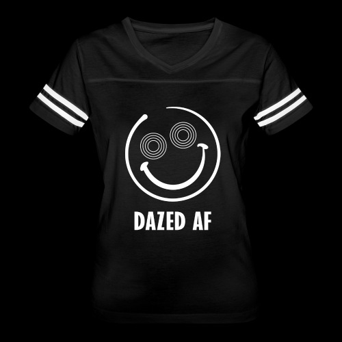 Dazed AF - Women's V-Neck Football Tee