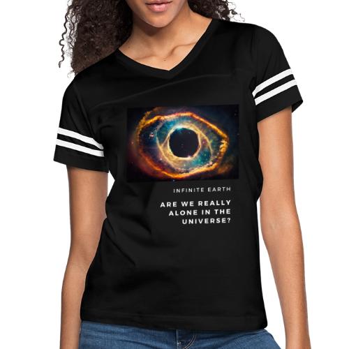 Are we really alone in the Universe - Women's V-Neck Football Tee