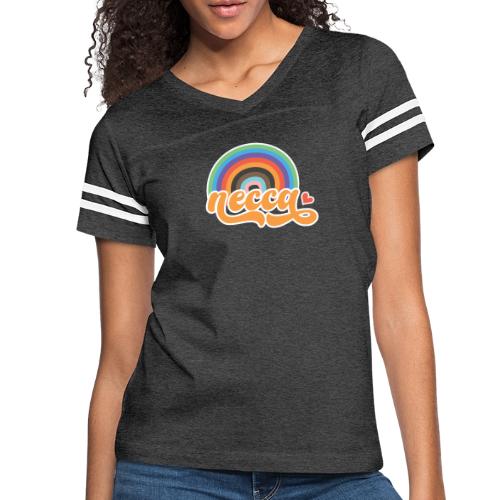 NECCA Rainbow - Women's V-Neck Football Tee