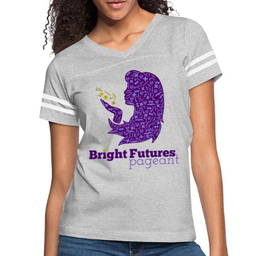 Official Bright Futures Pageant Logo - Women's V-Neck Football Tee