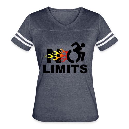 No limits for me with my wheelchair - Women's Vintage Sports T-Shirt
