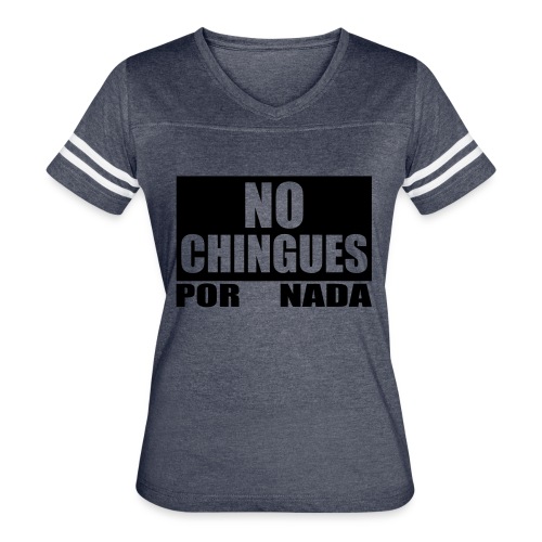 No Chingues - Women's V-Neck Football Tee