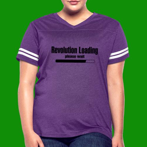 Revolution Loading - Women's V-Neck Football Tee