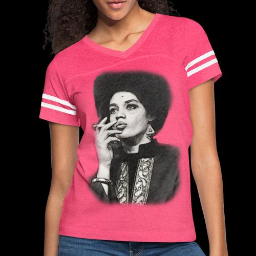 Lady Panther Smoking - Women's Vintage Sports T-Shirt