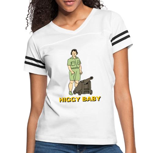 HIGGY BABY - Women's V-Neck Football Tee