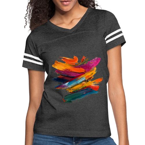 Harmony in Motion - Women's V-Neck Football Tee