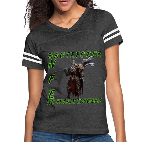 KING FLAW - Women's V-Neck Football Tee