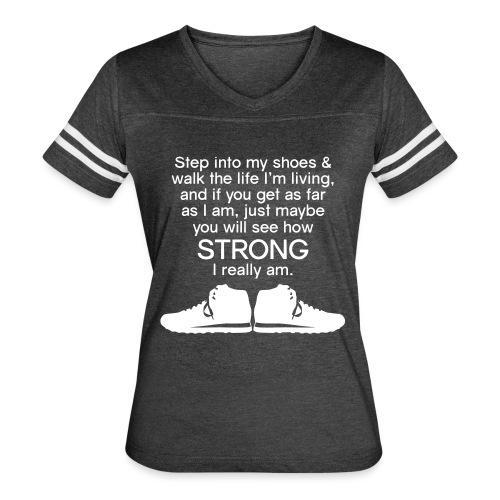 Step into My Shoes (tennis shoes) - Women's Vintage Sports T-Shirt