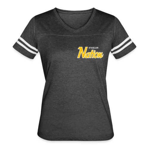 SteelerNation.com - Script (LB) - Women's Vintage Sports T-Shirt