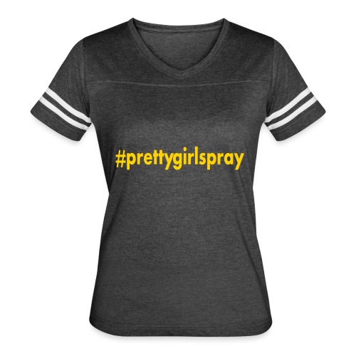 prettygirlspray - Women's V-Neck Football Tee