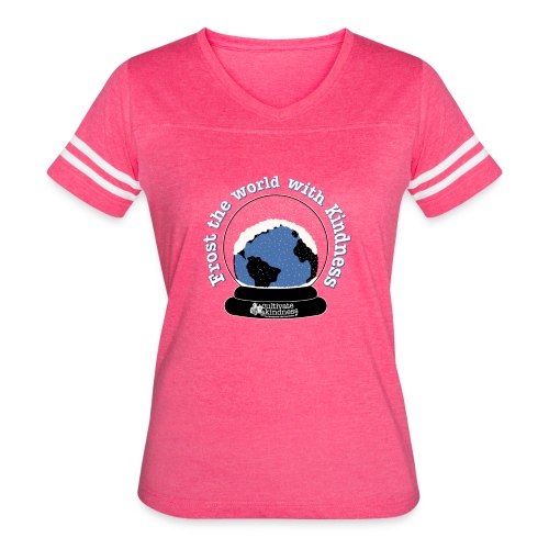 Frost the World With Kindness - Women's V-Neck Football Tee