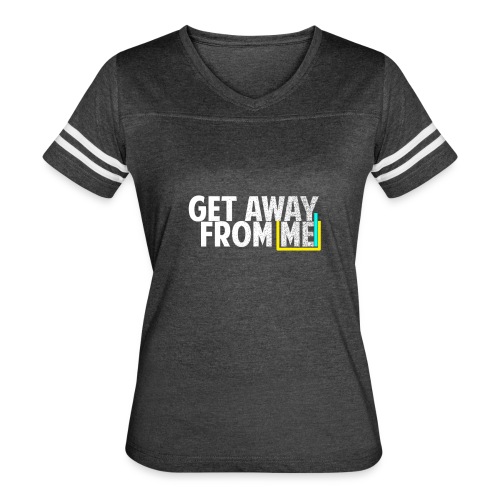 Get Away From Me Tshirts and stuff - Women's V-Neck Football Tee