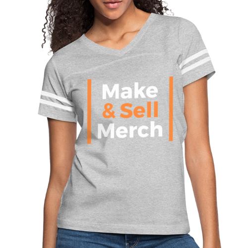 Make and Sell - Women's V-Neck Football Tee