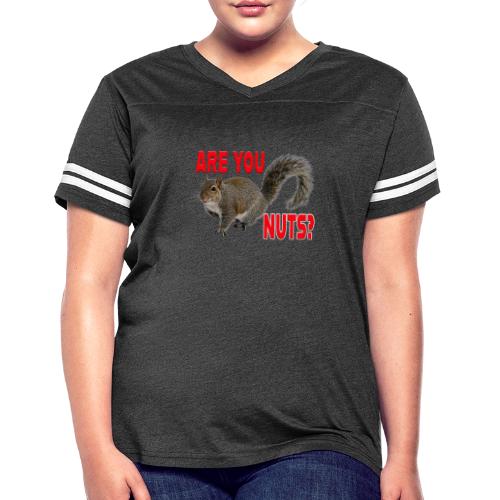 Are You Nuts? - Women's V-Neck Football Tee