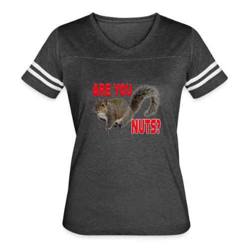 Are You Nuts? - Women's V-Neck Football Tee