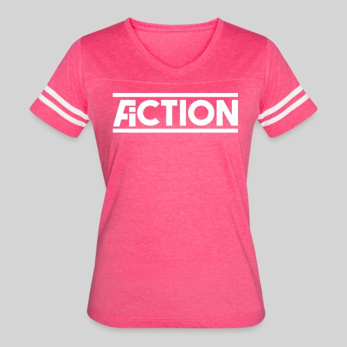 Action Fiction Logo (White) - Women's Vintage Sports T-Shirt