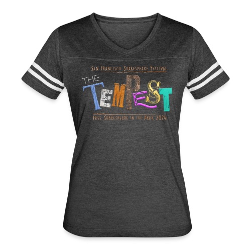 The Tempest - Free Shakespeare in the Park 2024 - Women's V-Neck Football Tee