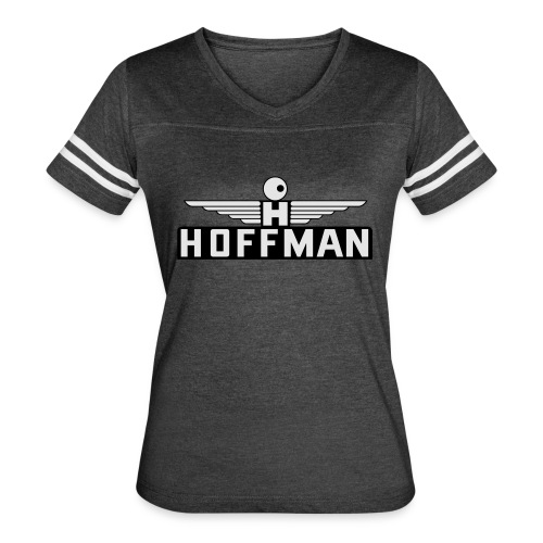Hoffman Logo with wings - Women's V-Neck Football Tee
