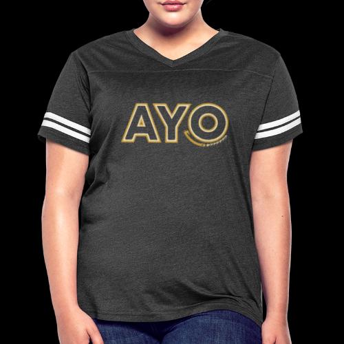 AyoGaming's Logo v1 - Women's V-Neck Football Tee