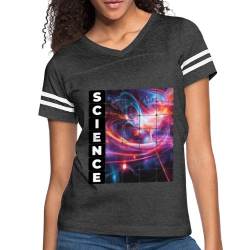 The Chaos of Science - Women's V-Neck Football Tee