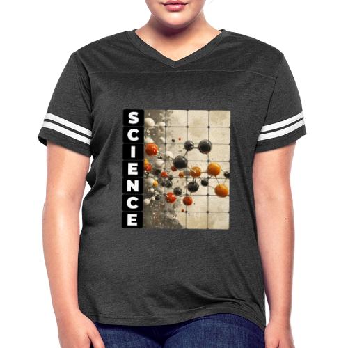 Science in Structure - Women's V-Neck Football Tee