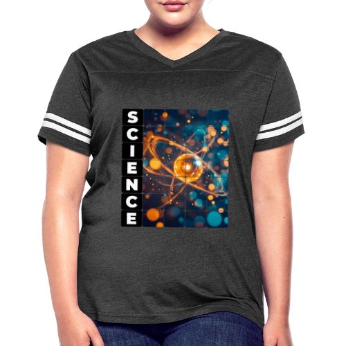 Science in Motion - Women's V-Neck Football Tee