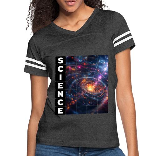 Science Spiral - Women's V-Neck Football Tee