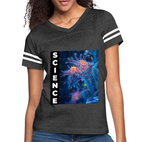 Alien Science - Women's V-Neck Football Tee