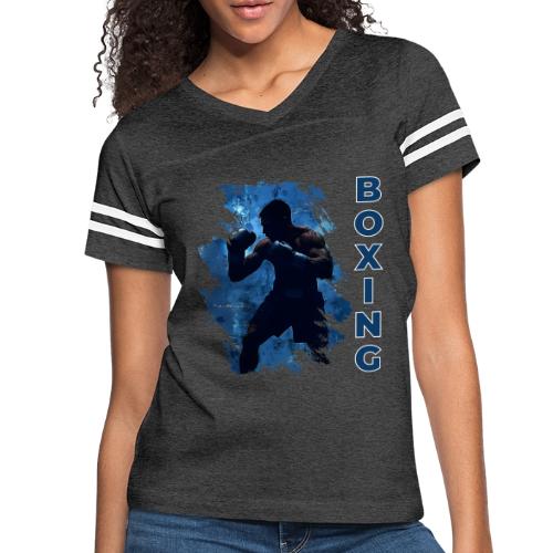 Boxing Style - Women's V-Neck Football Tee