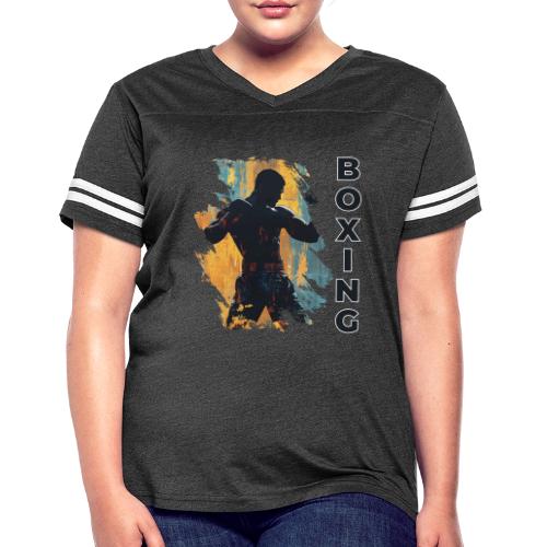 Boxing Fuel - Women's V-Neck Football Tee