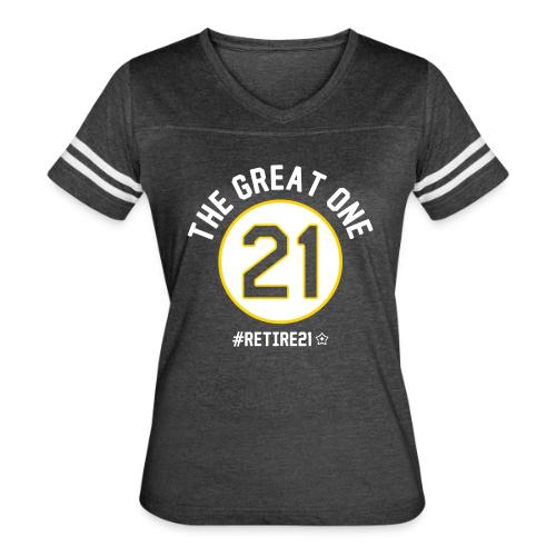 great21 - Women's V-Neck Football Tee
