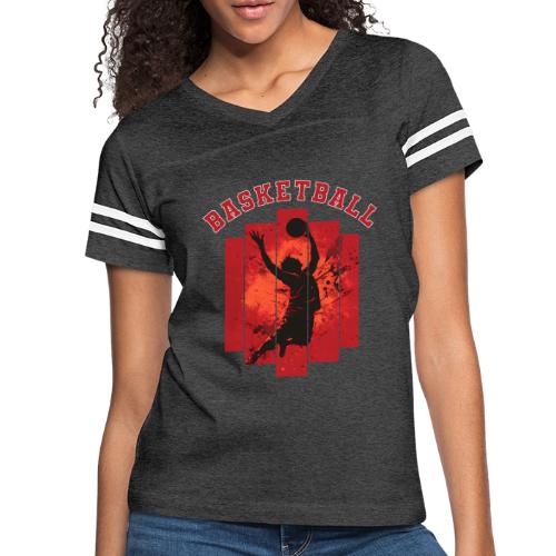 Basketball Mode On - Women's V-Neck Football Tee