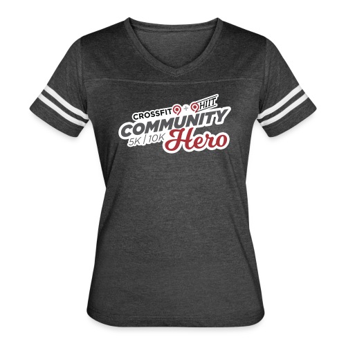 Community Hero 5K / 10K Race Shirt - Women's V-Neck Football Tee