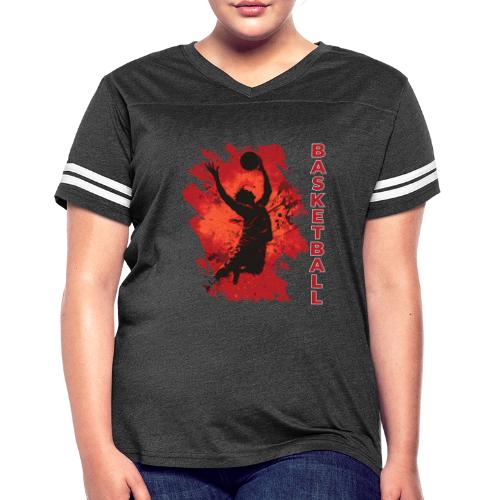 Basketball Soul - Women's V-Neck Football Tee