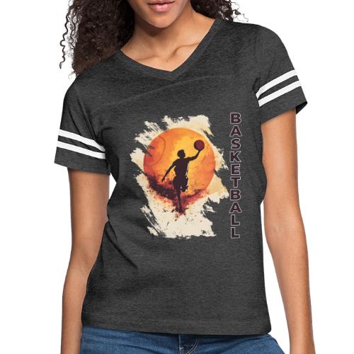 Basketball Stride - Women's V-Neck Football Tee