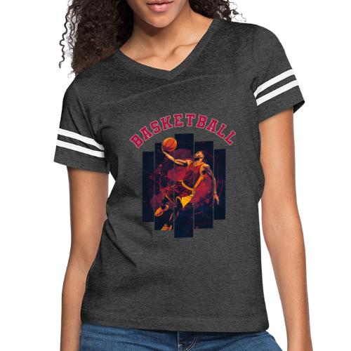 Basketball Spirit - Women's V-Neck Football Tee
